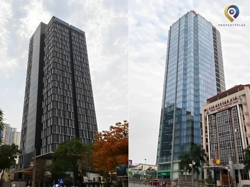 Vinaconex Tower và VP Bank Tower Hanoi